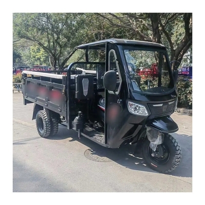 Vitesse maximale moteur à essence cargo tricycle à décharge motorisé pour adultes