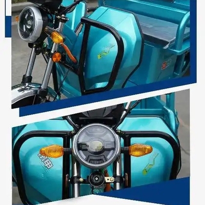 Vélo électrique à trois roues moteurisé pour le transport de marchandises / motocyclette à trois roues pour adultes avec un temps de charge de 3-5h