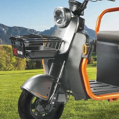 Tricycle électrique 351-500w avec siège passager et système de freinage à tambour avant à tambour arrière