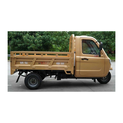 Système de freinage à tambour avant à tambour arrière Cabine fermée Cargo 3 roues Motocyclette Tricycle à essence