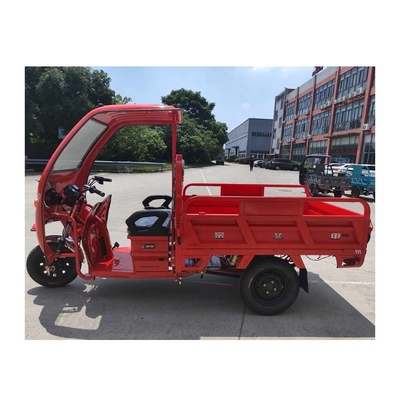Tricycle électrique 1980mm à empattement avec cabine fermée et suspension arrière à 6 feuilles