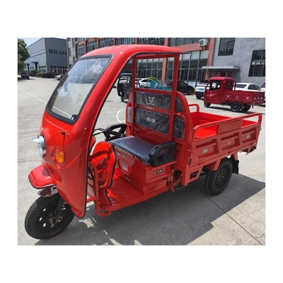 Tricycle électrique 1980mm à empattement avec cabine fermée et suspension arrière à 6 feuilles